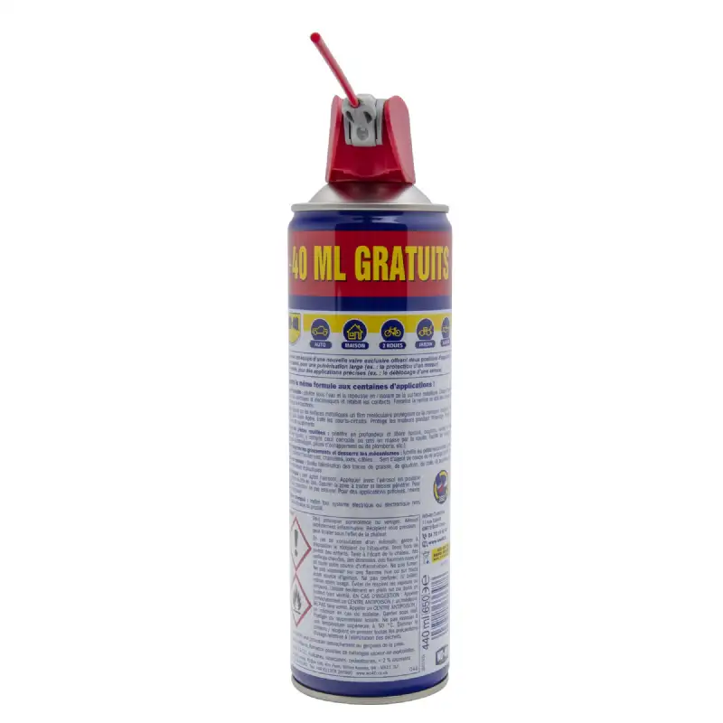 Bombe dégrippant double spray wd40 400ml