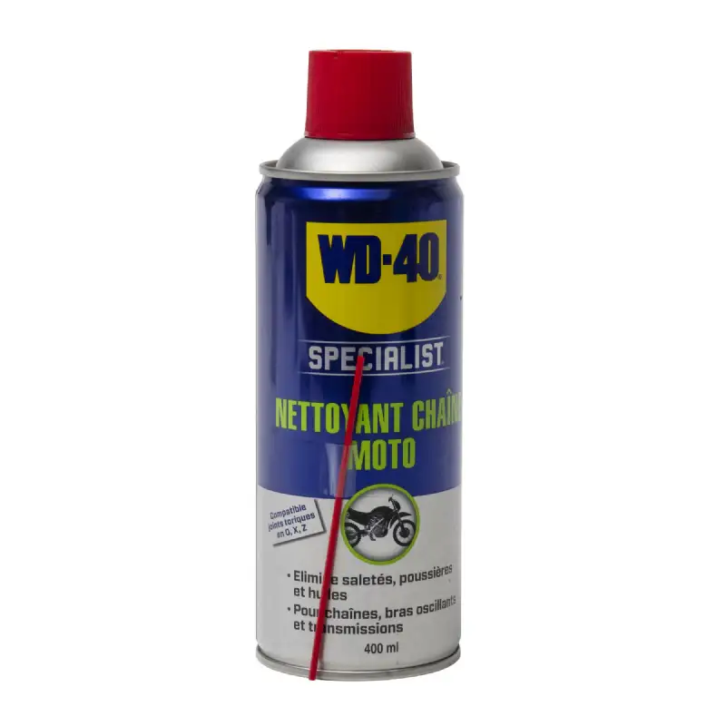 Bombe nettoyant chaîne moto 400ml