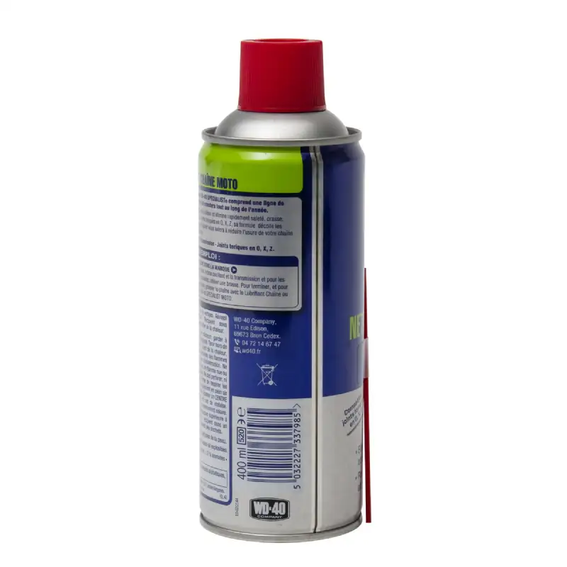 Bombe nettoyant chaîne moto 400ml