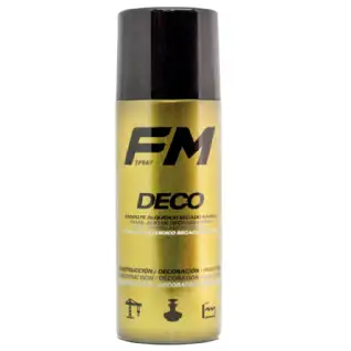 Bombe de peinture spray déco dorée 400ml