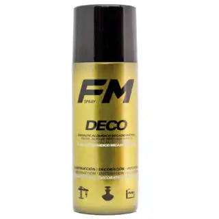 Bombe de peinture spray déco dorée 400ml