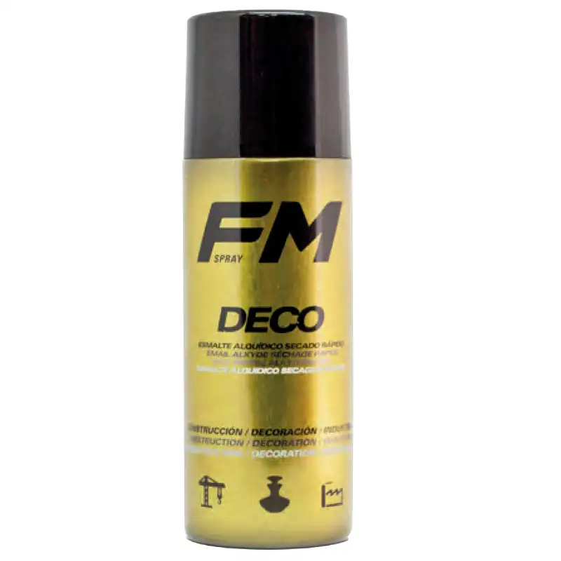 Bombe de peinture spray déco dorée 400ml