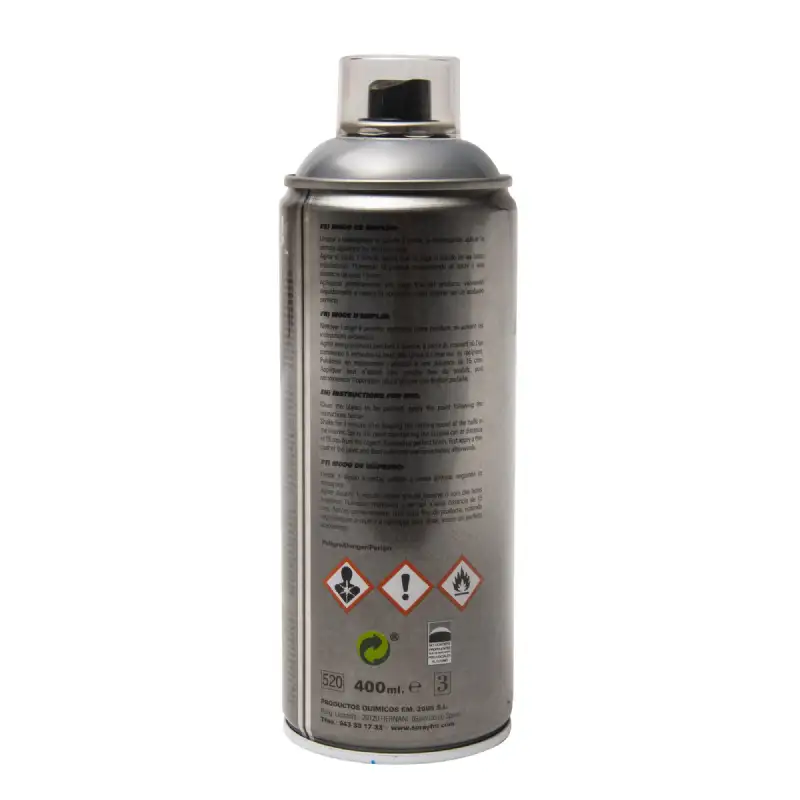 Bombe spray revêtement effet inox 400ml