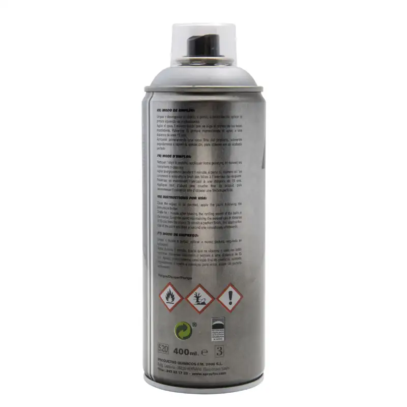 Bombe spray revêtement zinc brillant 400ml