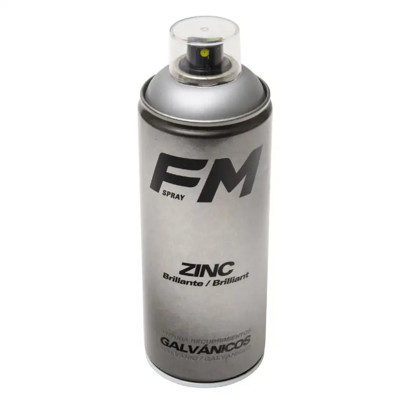 Bombe spray revêtement zinc brillant 400ml