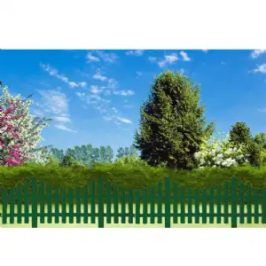 Bordure de jardin verte 60cm 4 pièces