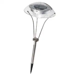 Borne solaire inox 2 leds 