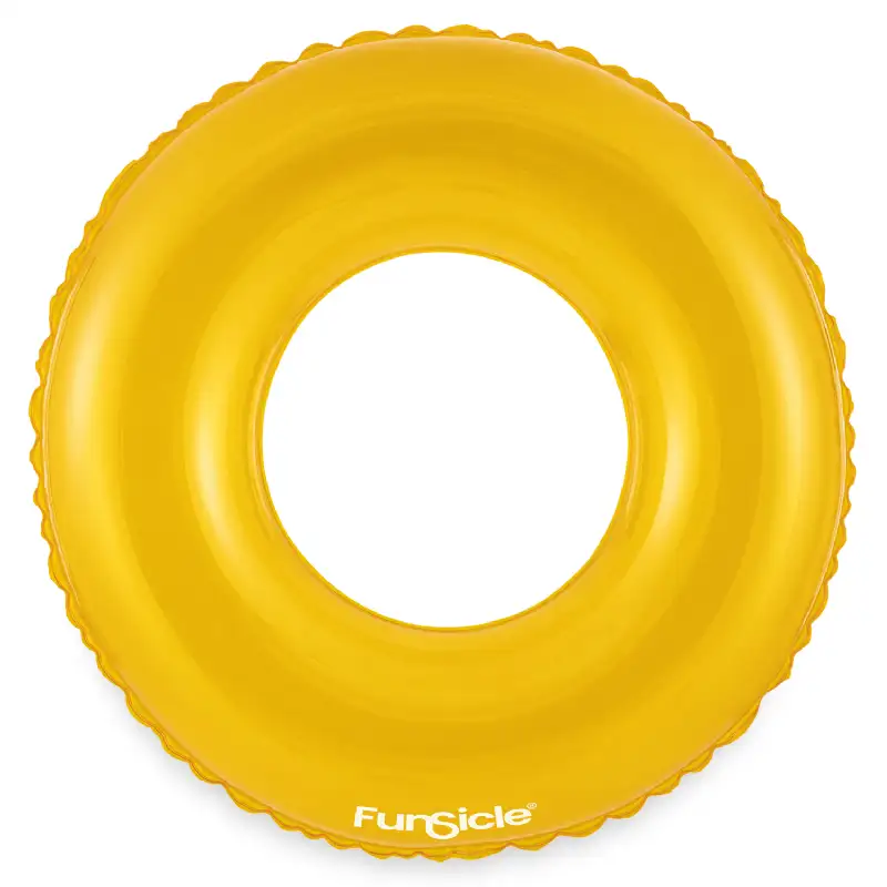 Bouée Funsicle jaune pour piscine (66x18cm)