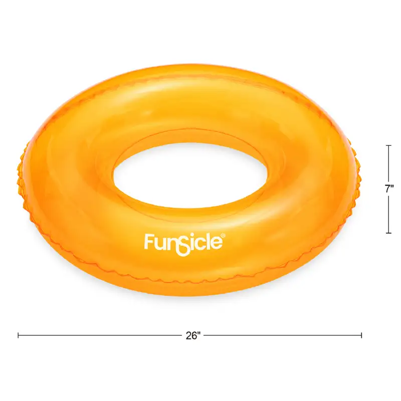 Bouée Funsicle jaune pour piscine (66x18cm)