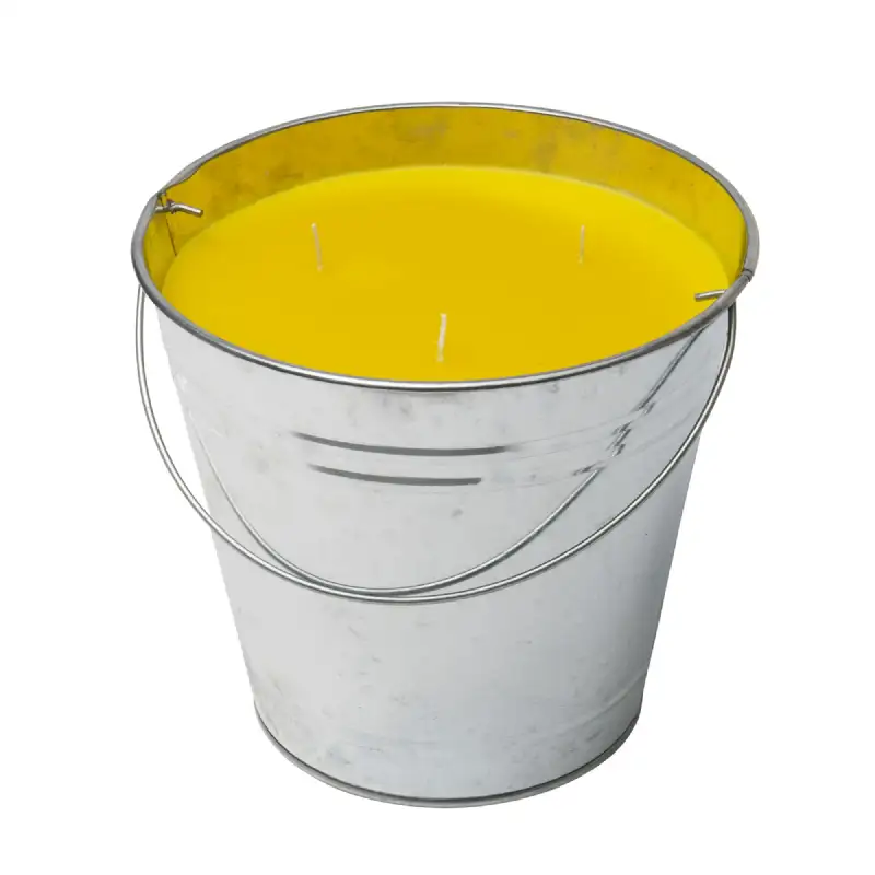 Bougie citronnelle seau métal 2kg