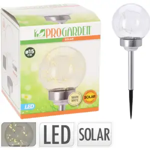 Boule solaire 20 LED ø15cm 