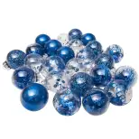 Boules de Noël brillantes 6 cm (25 pcs)