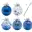 Boules de Noël brillantes 6 cm (25 pcs)