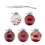 Boules de Noël brillantes 6 cm (25 pcs)