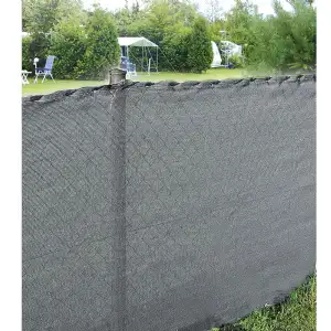 Brise vue gris 2x10m 150 g/m² Tenax