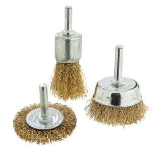 Brosse métallique ronde pour perceuse