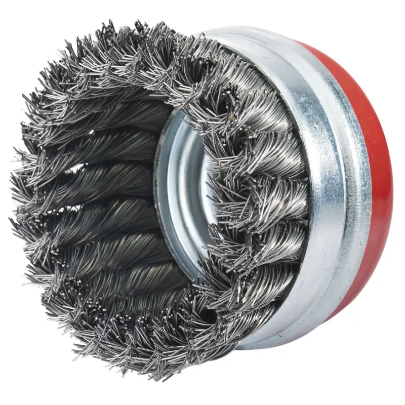 Brosse conique acier torsadé 80 mm