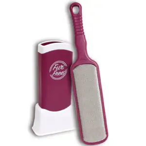 Brosse anti poils et peluches avec supoort Fur Free