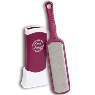 Brosse anti poils et peluches avec supoort Fur Free