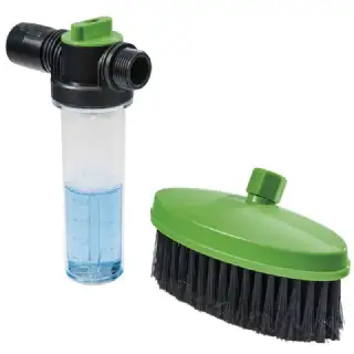 Brosse et distributeur de savon