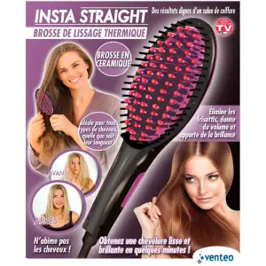 Brosse de lissage thermique InstaStraight