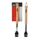 Brosse barbecue en acier inoxydable avec manche en bois 42 cm - BBQ