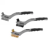 Set de 3 Brosses métalliques (cuivre, acier, nylon) Kreator