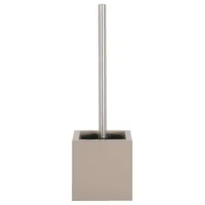 Brosse wc beige et inox