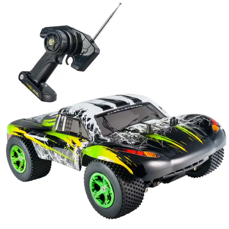 Buggy 4x4 radiocommande noire et flammes