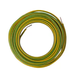 Câble électrique HO7V-U 1,5 mm² jaune 10 m