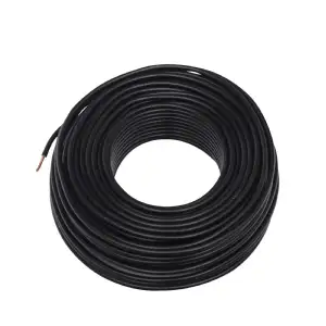 Câble électrique HO7V-U 2,5mm² Noir - 25m