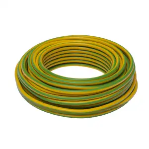 Câble électrique HO7V-U 2,5mm² vert-jaune 10m 