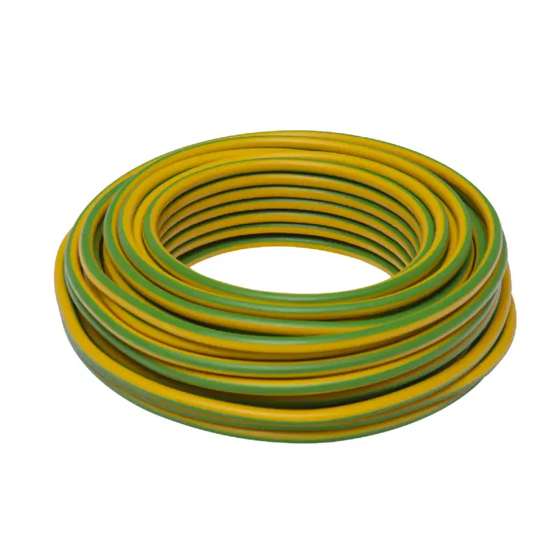 Câble électrique HO7V-U 2,5mm² vert-jaune 10m 