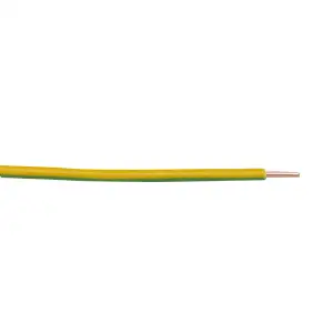 Câble électrique HO7V-U 2,5mm² vert-jaune 10m 