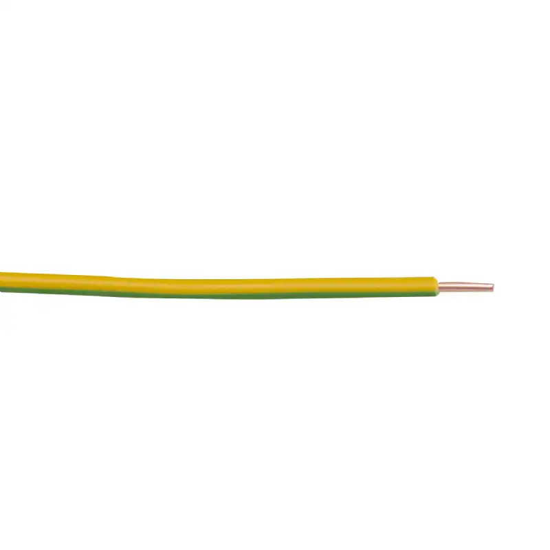 Câble électrique HO7V-U 2,5mm² vert-jaune 10m 