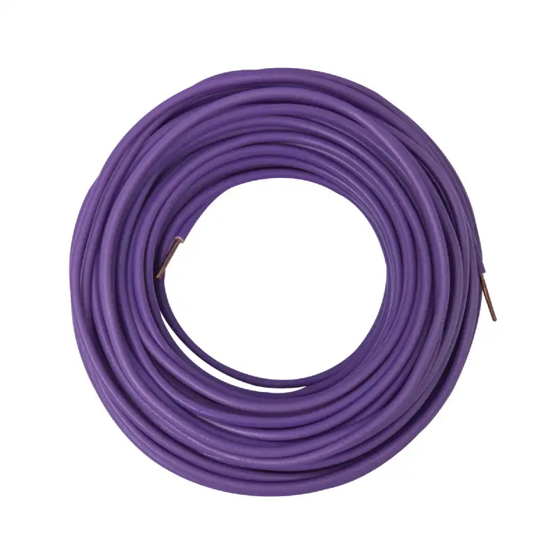 Câble électrique HO7V-U 1,5 mm² violet 10 m