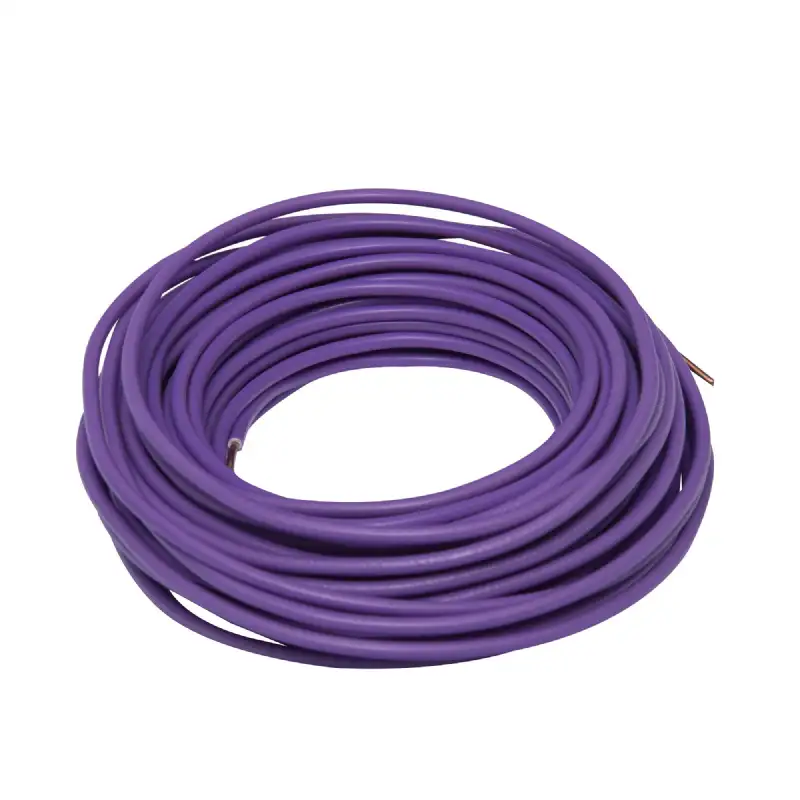 Câble électrique HO7V-U 1,5 mm² violet 10 m