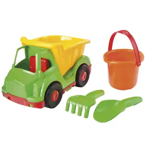 Camion benne de plage 27cm garni