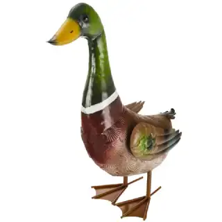 Canard colvert en métal 32 x 12 x 40 cm