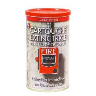 Cartouche extinctrice pour insert-poêle