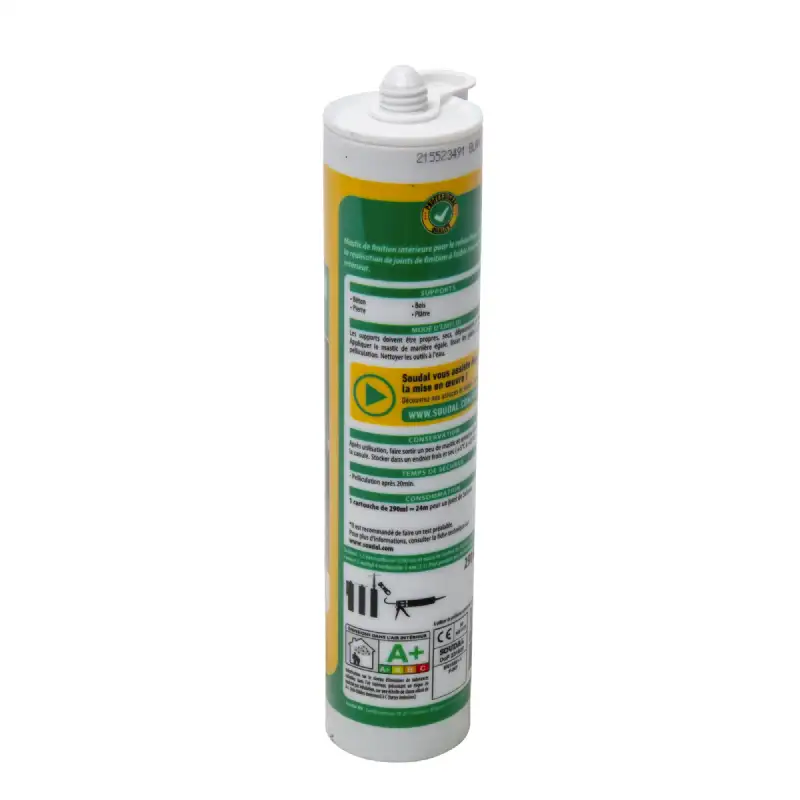 Cartouche mastic blanc pour maçonnerie