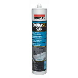 Cartouche sanitaire transparent 280ml Soudal