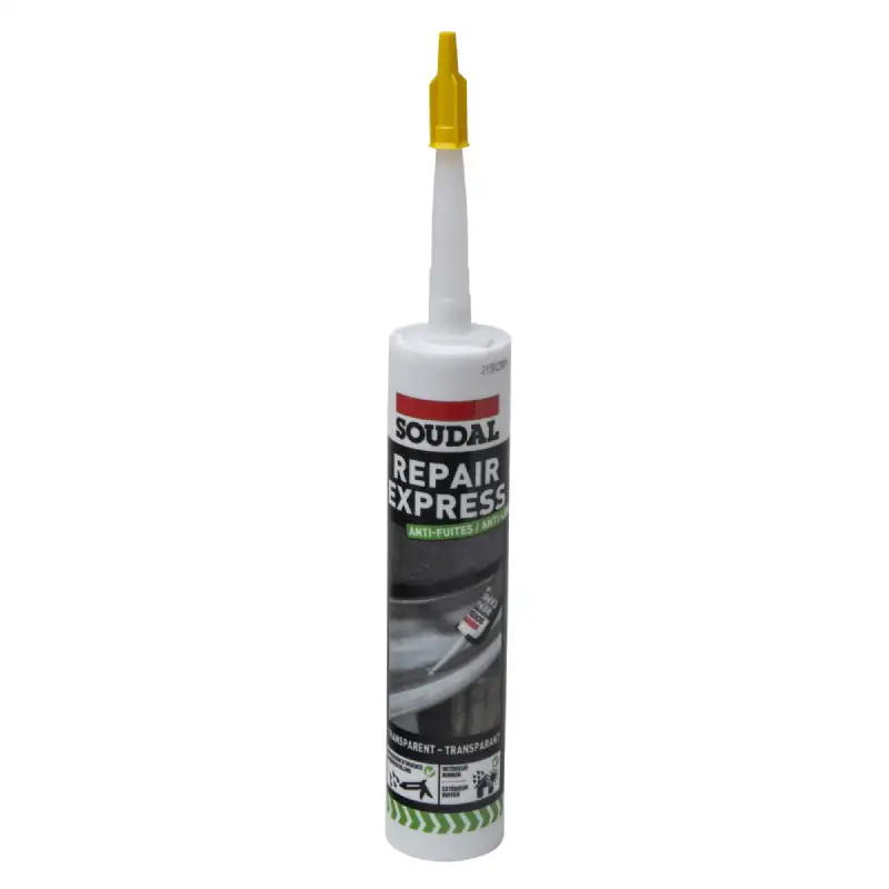 Cartouche Repair Express anti-fuites transparent Soudal 