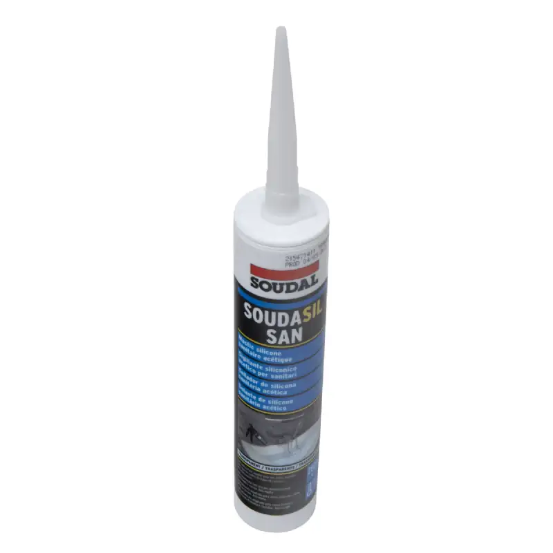 Cartouche sanitaire transparent 280ml Soudal