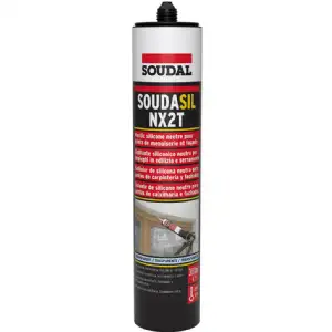 Cartouche de mastic silicone transparent neutre 300ml Soudal 