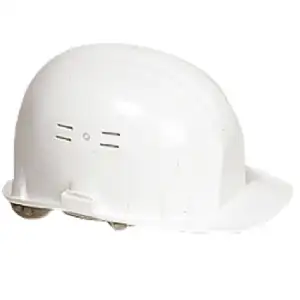 Casque de chantier réglable blanc