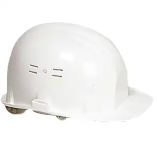 Casque de chantier réglable blanc