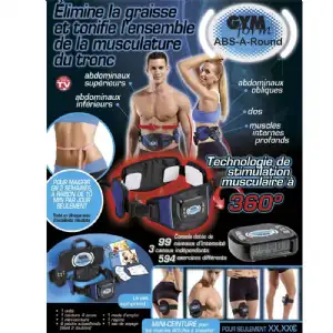 Ceinture à stimulation musculaire à 360°