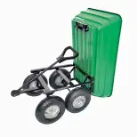 Chariot remorque de jardin WERKA PRO 125 litres