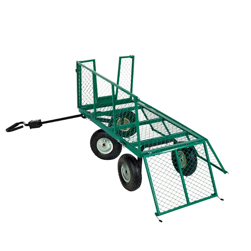 Chariot remorque de jardin grillagé WERKA PRO